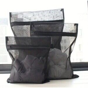 Black Mesh Care Laundry Bags (3) Sizes New Casa & Beyond Brand